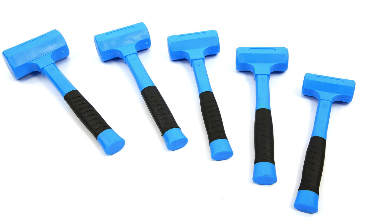 HBM Non-recoil Hammers med Ant Slip Fiberglass Steel
