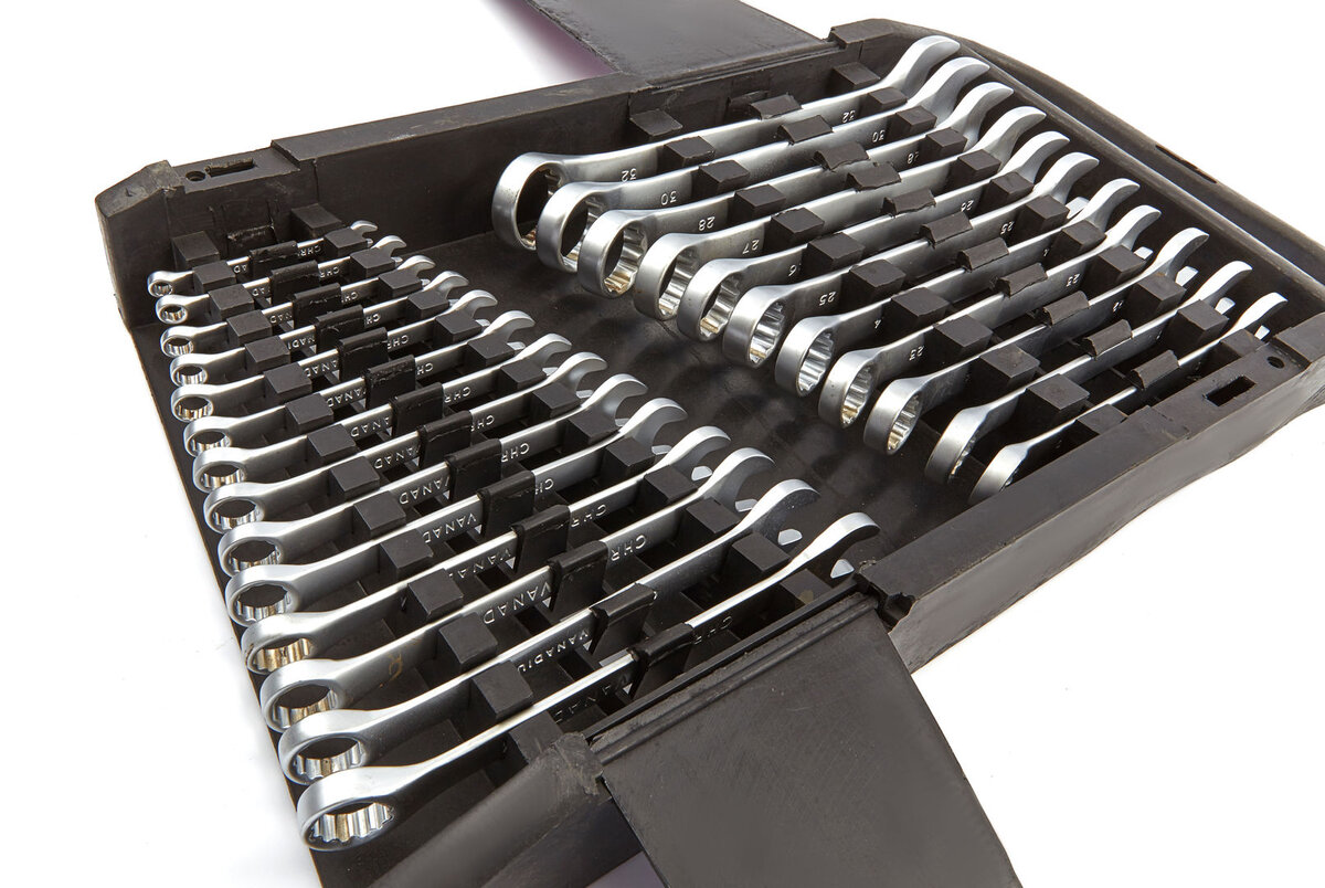 HBM 25 stykke engelsk søm - ring nøkkel sett HBM 25 stykke engelsk søm - ring nøkkel sett