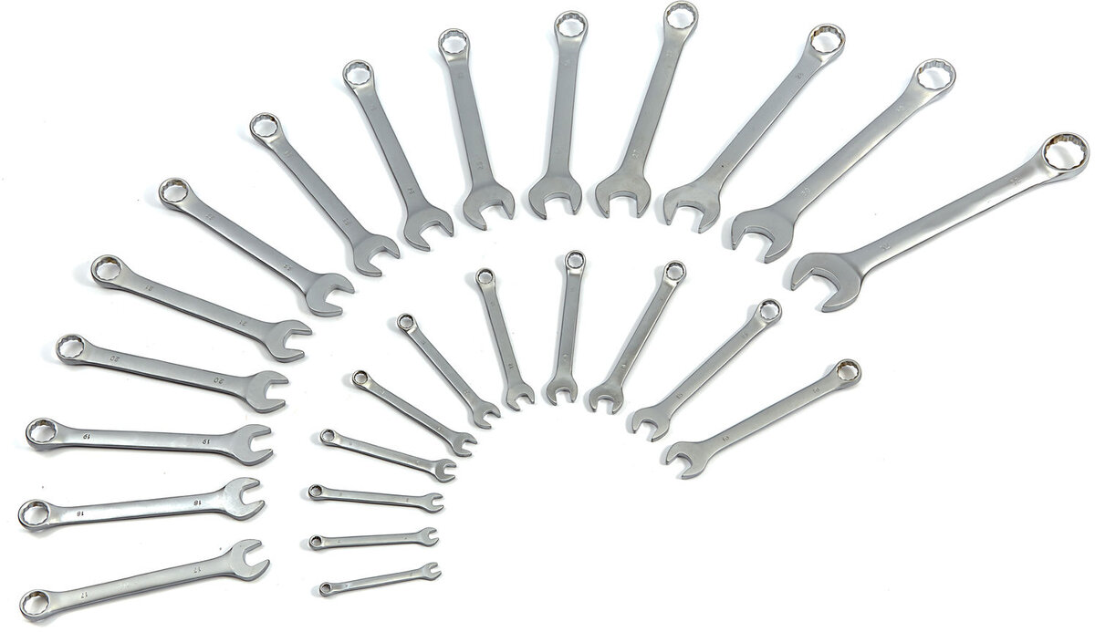 HBM 25 stykke engelsk søm - ring nøkkel sett HBM 25 stykke engelsk søm - ring nøkkel sett