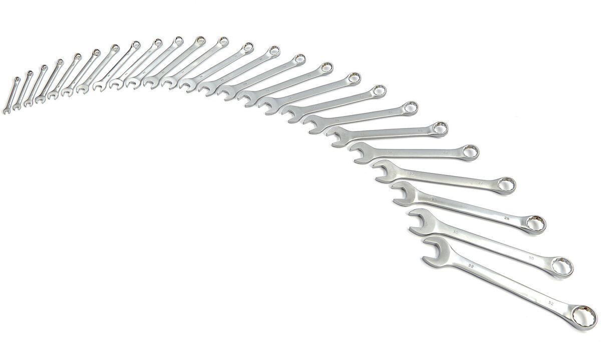 HBM 25 stykke engelsk søm - ring nøkkel sett HBM 25 stykke engelsk søm - ring nøkkel sett