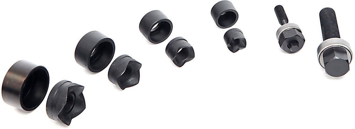 HBM 4-dels plate stempel / skrue sett