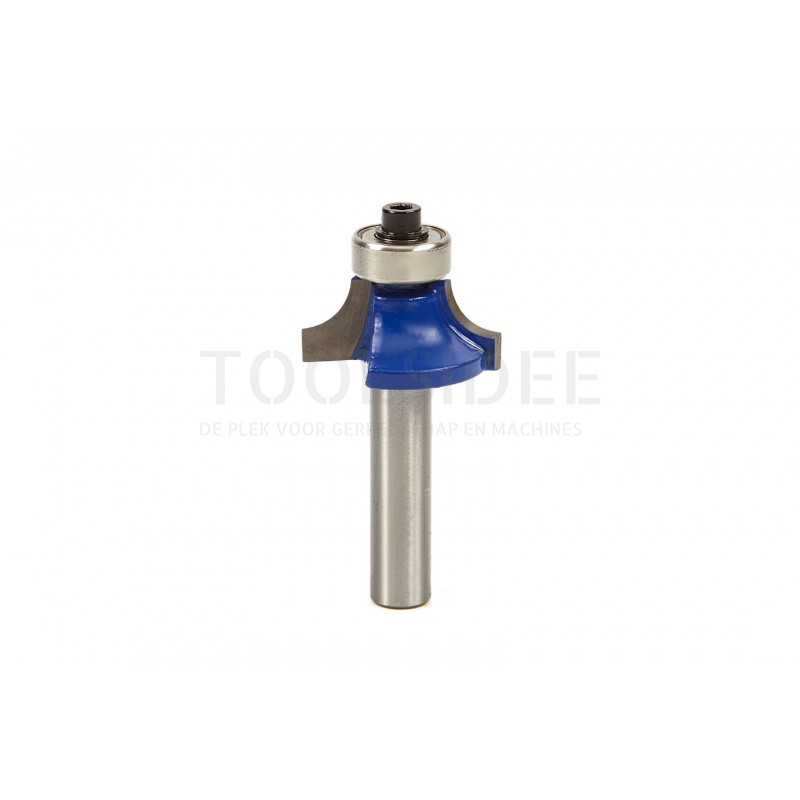 HBM professional hm quarter-round profile cutter r6.35 x 25.4 mm. with guide bearing