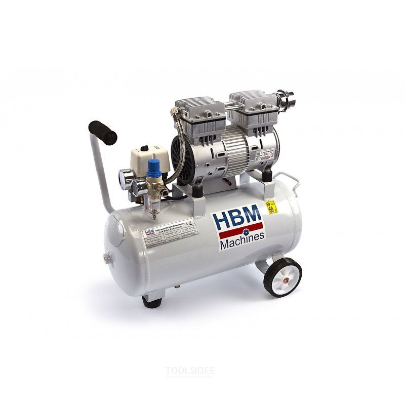 HBM 30 Liter professioneller geräuscharmer Kompressor