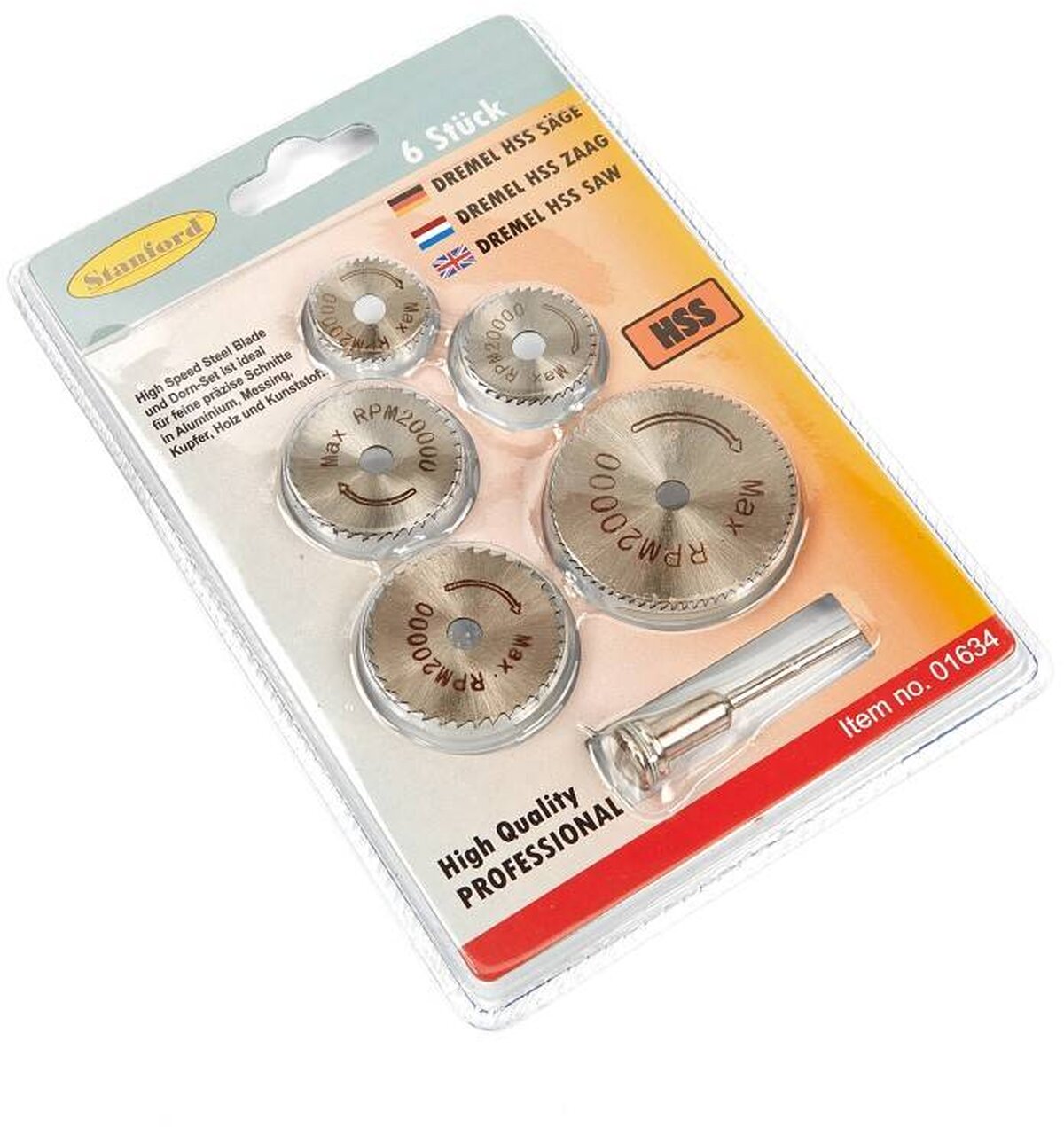 HBM 6 Delige HSS Zaagbladenset