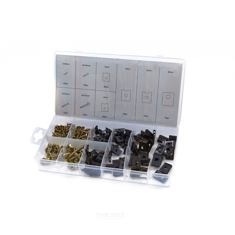 HBM 170 piece assortment parkers and speed nuts