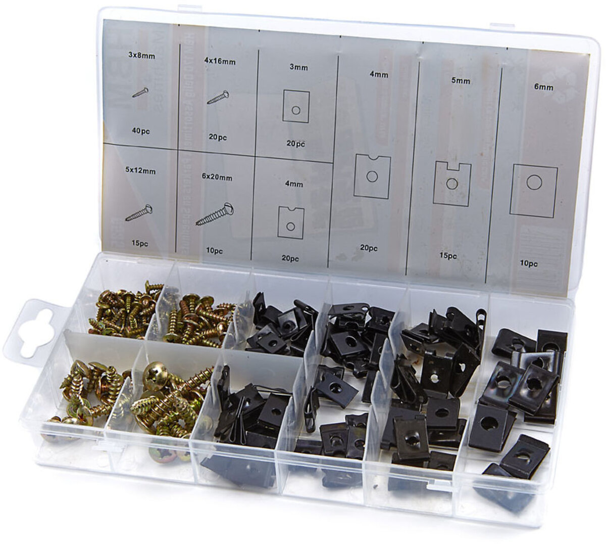HBM 170 Piece Assortment Parkers og Speednuts HBM 170 Piece Assortment Parkers og Speednuts