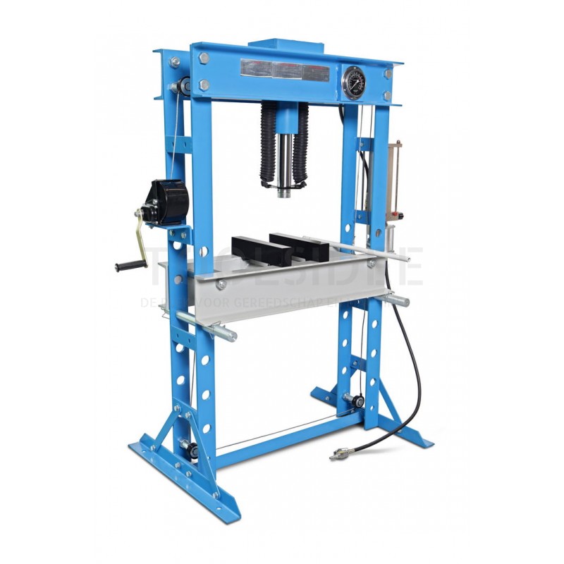 HBM 45 ton hydraulic and pneumatic frame press / workshop press