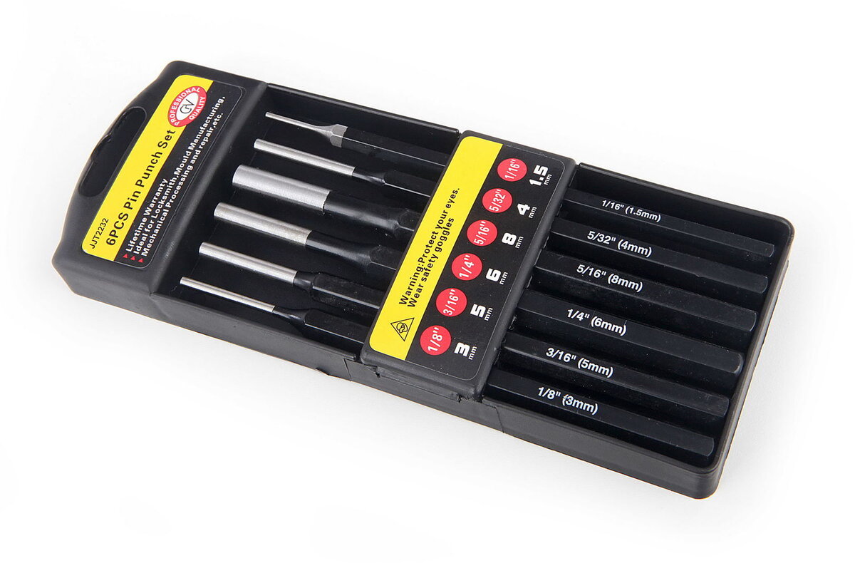 HBM 6-teiliges Durchtreiberset kurz