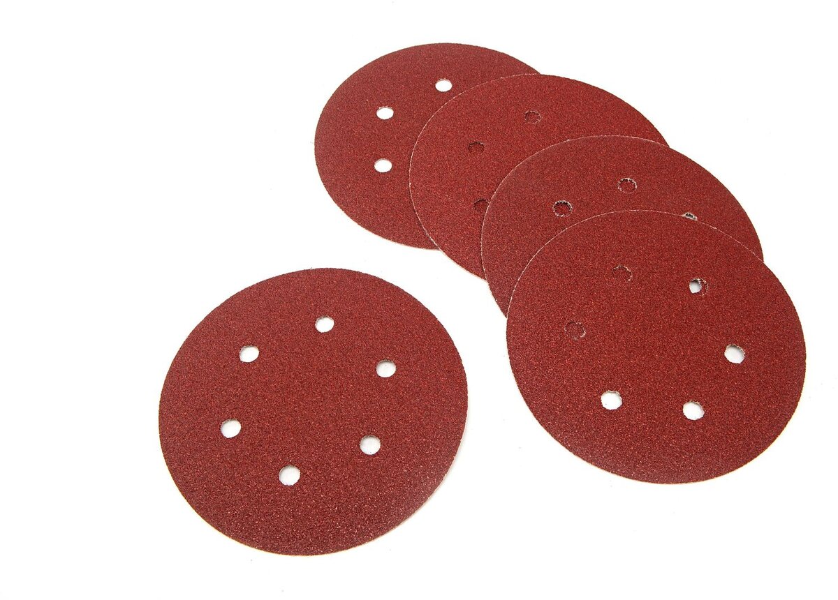 HBM 150 mm. sanding disc with velcro and holes HBM 150 mm. sanding disc with velcro and holes