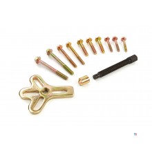 HBM 13-stykke krumtaksreimskive traktorsett