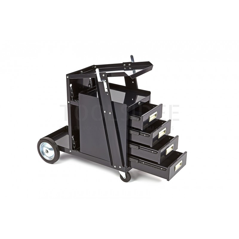 HBM welding trolley with 4 drawers