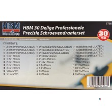 HBM 30-piece professional precision screwdriver set