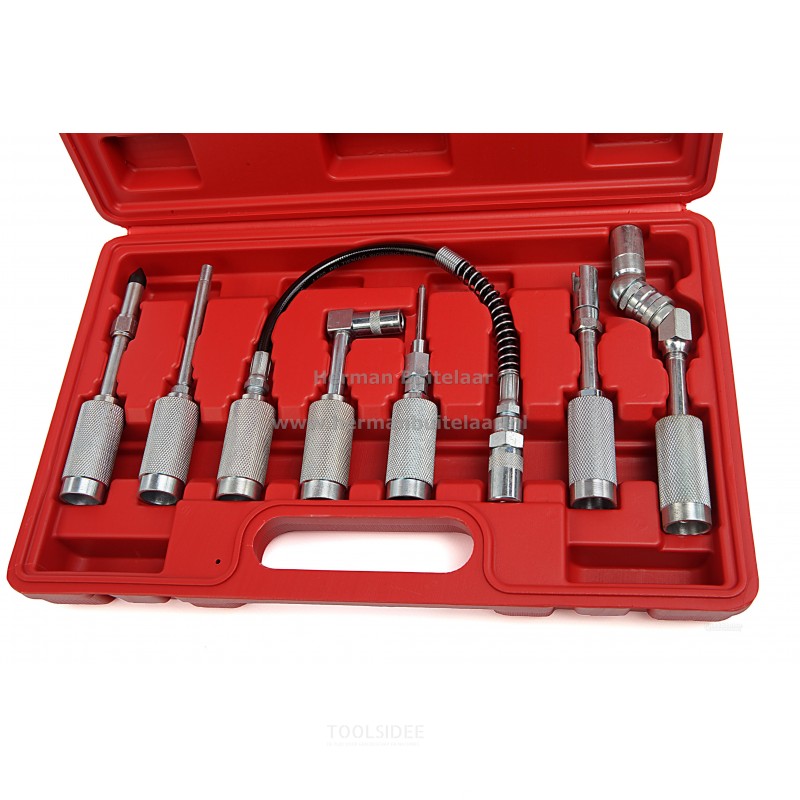 HBM 7-piece universal accessory set for grease gun