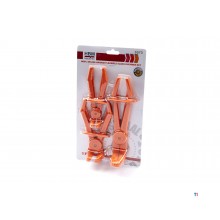 HBM 3-piece right angle flexible hose clamp, clamp set