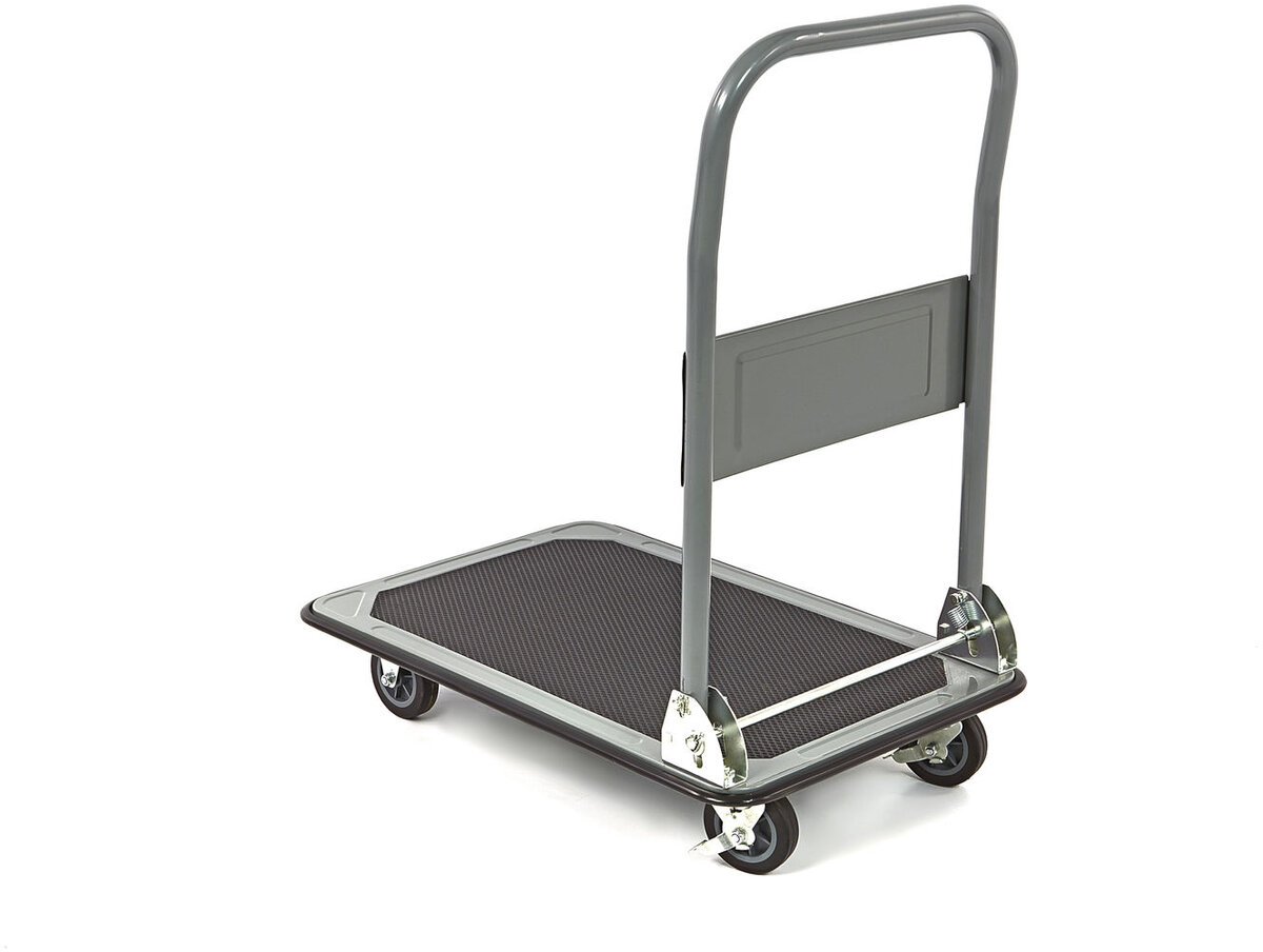 Hbm 150 kilo vikbar transportvagn, transportvagn med broms