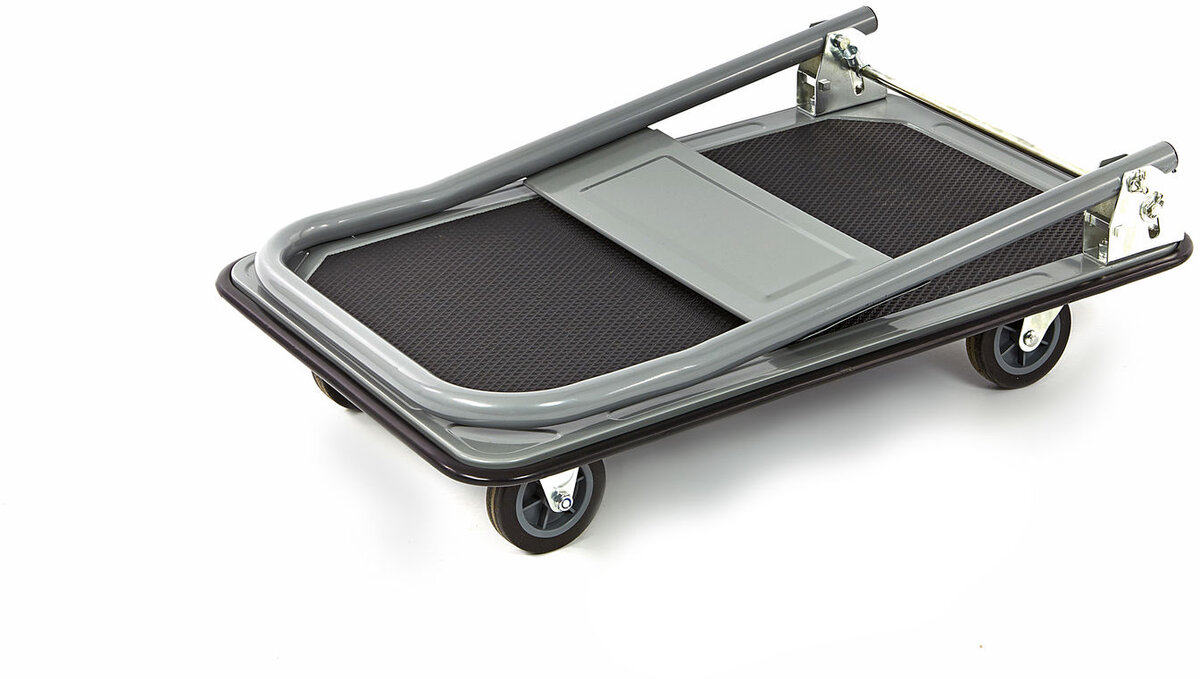 Hbm 150 kilo vikbar transportvagn, transportvagn med broms