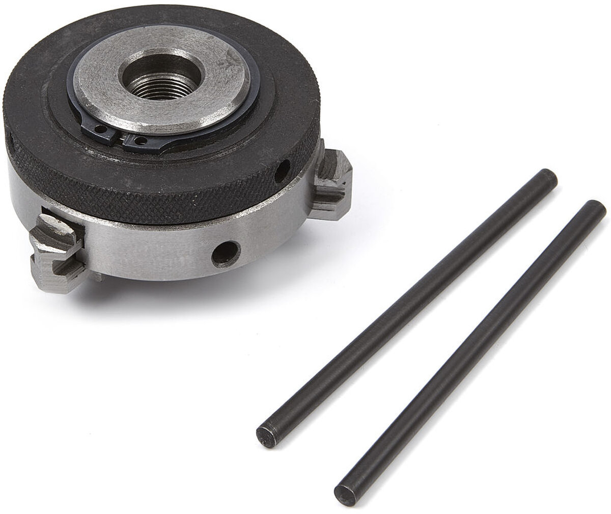 Hbm 65 mm. selvcentrerende 3 kæbe chuck med m14x1 skaft