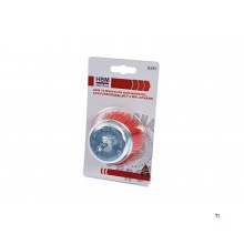 HBM 75 mm Nylon Bowl børste, slipebørste med 6 mm. shot