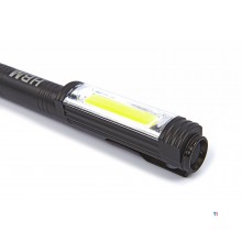 Hbm professionel LED aluminium mini lommelygte med magnetisk base 400 lumen Hbm professionel LED aluminium mini lommelygte med magnetisk base 400 lumen