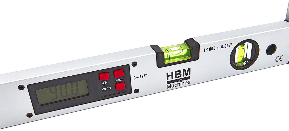HBM 400 mm Digitale Hoekwaterpas - Zweihaak