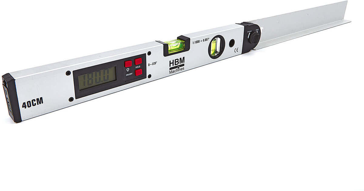 HBM 400 mm Digitale Hoekwaterpas - Zweihaak