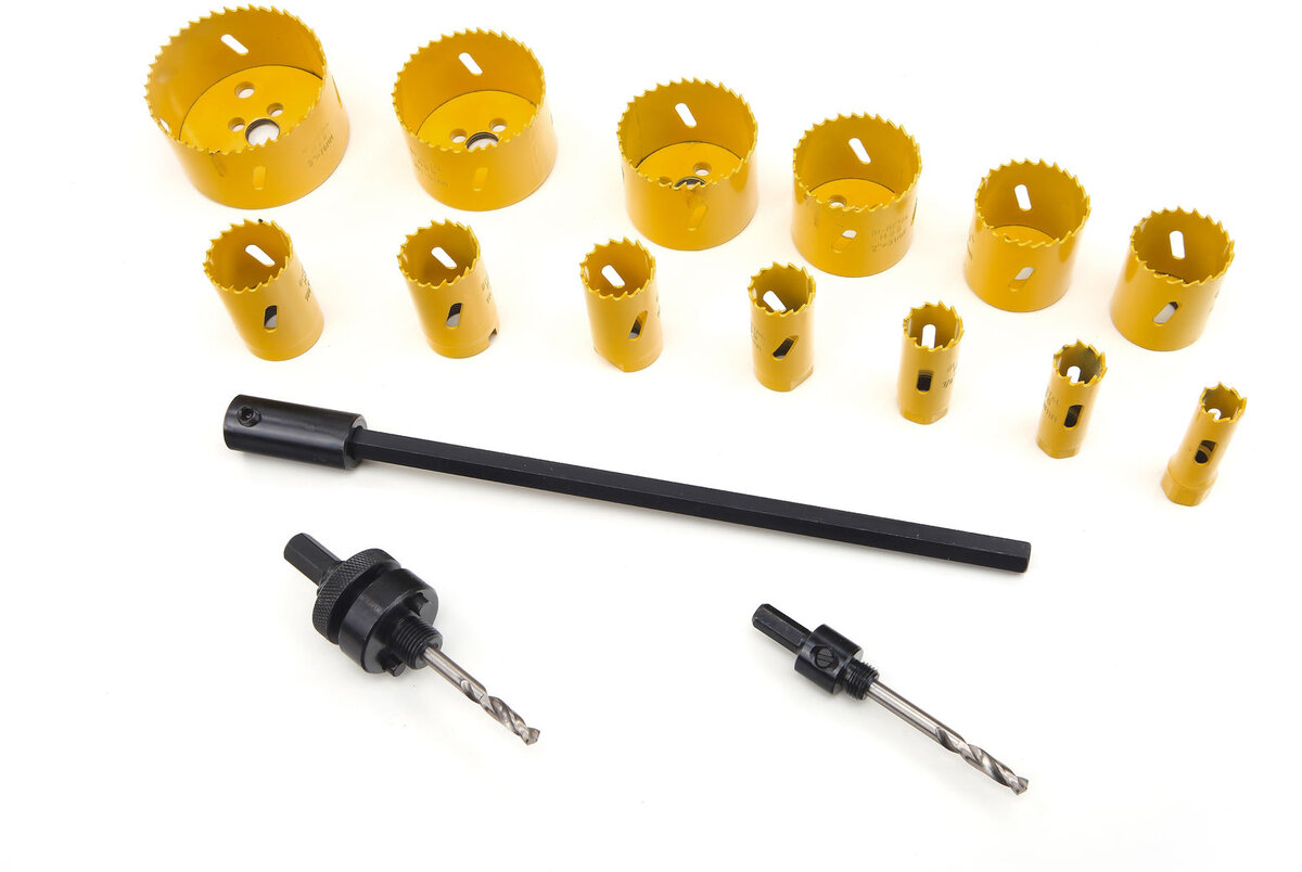 HBM 16 Piece Bi-Metal Hole Saw Set
