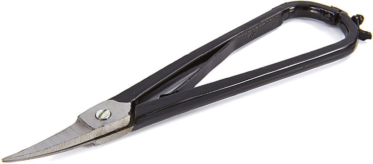 HBM Lato saks med buet nebb med fjær og lukking HBM Lato saks med buet nebb med fjær og lukking