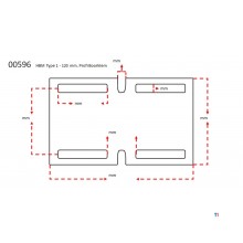 HBM type 1 - 120 mm. professional drill clamp