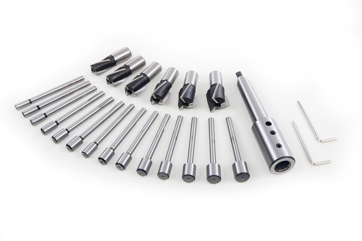 HBM HSS Inbus Countersinking kuttersett Type 1