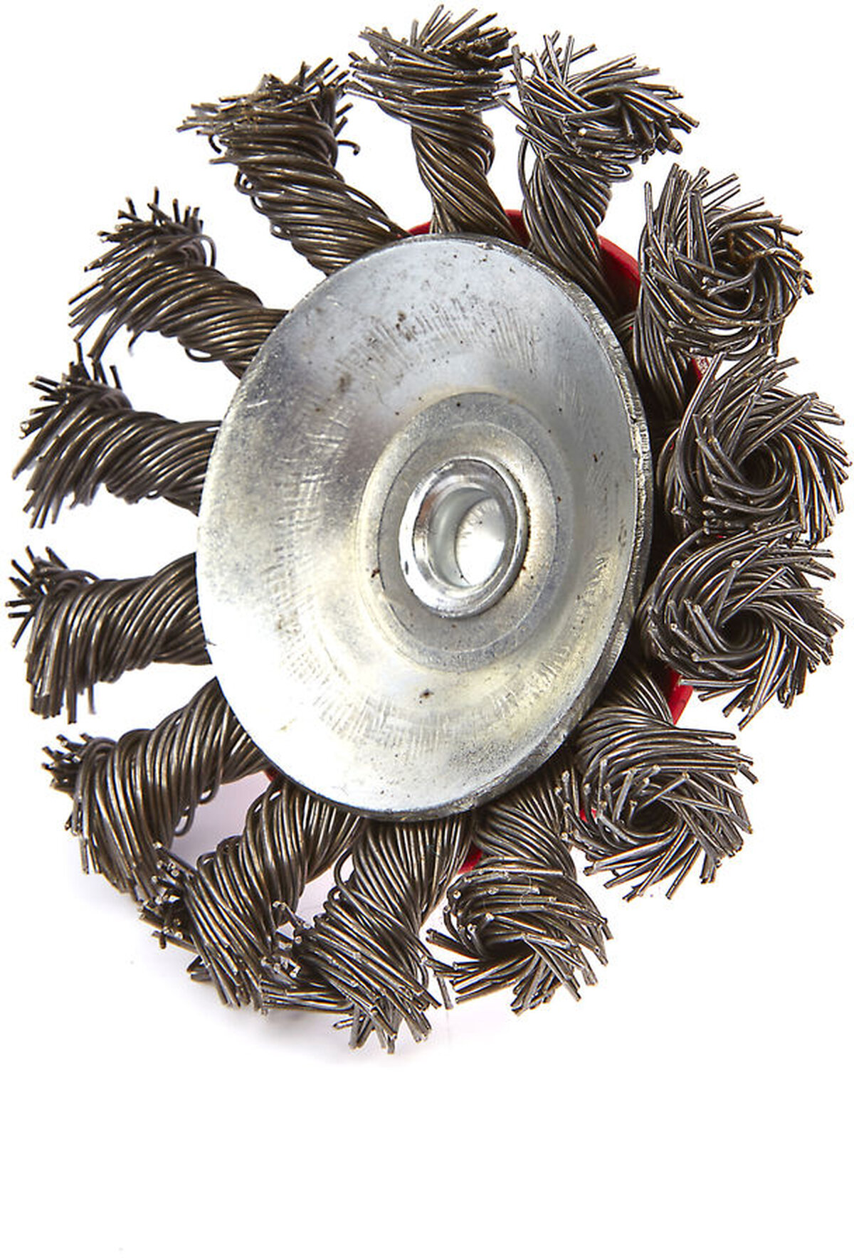 HBM 75 mm. disc brush with twisted steel wire with 6 mm. recording HBM 75 mm. disc brush with twisted steel wire with 6 mm. recording