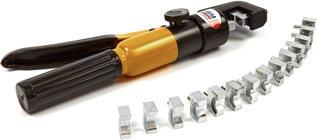 HBM 6 Ton Hydraulisk Krimpverktøy 4 - 70 mm2 HBM 6 Ton Hydraulisk Krimpverktøy 4 - 70 mm2