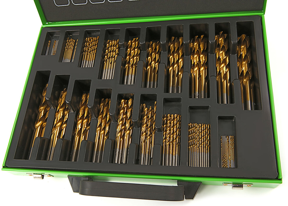 HBM 140 Piece Tin Drill Bit Set HBM 140 Piece Tin Drill Bit Set