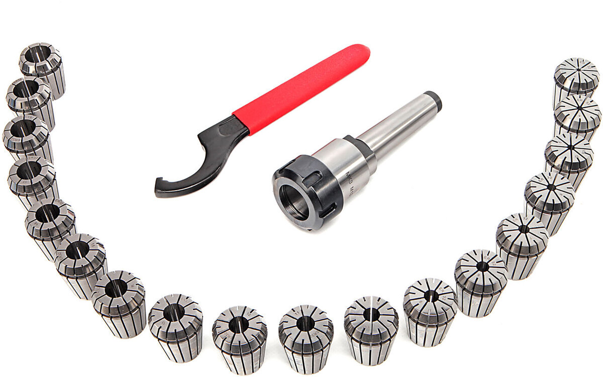 HBM 21-stykke MC / ISO ER32-kollettspiss sett