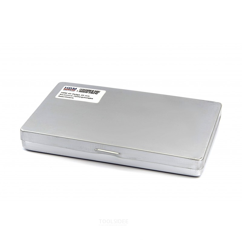 HBM-parte 40 33 mm de aluminio de almacenamiento Cajas Rango de aluminio en la caja de almacenaje