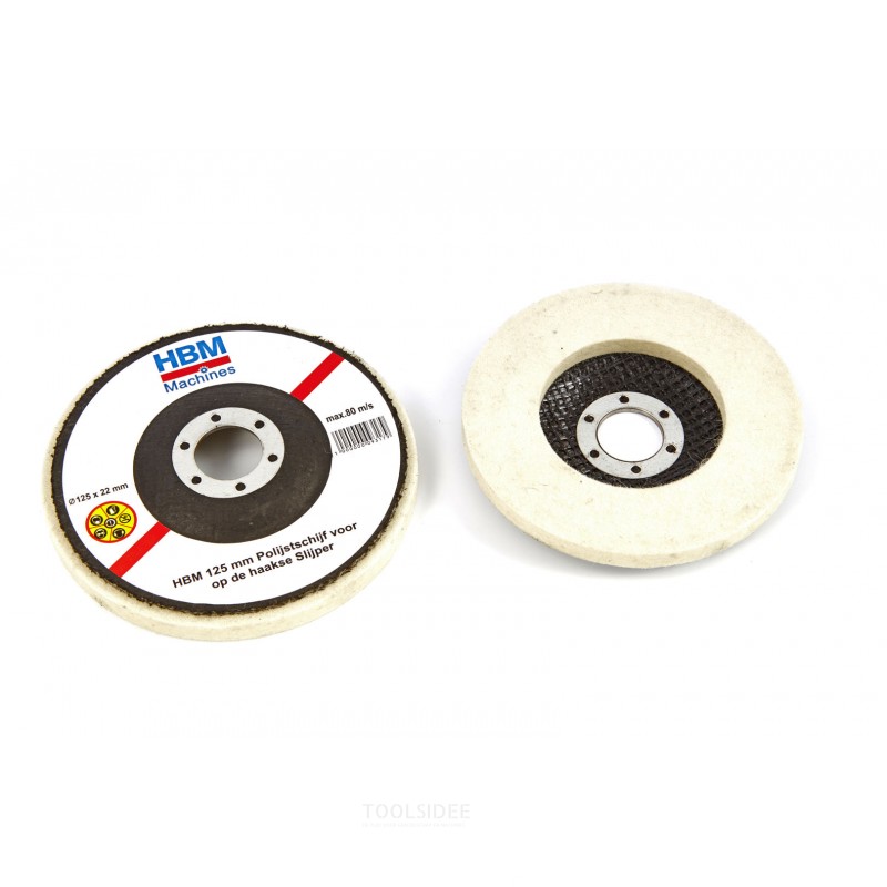 HBM polishing discs for the angle grinder