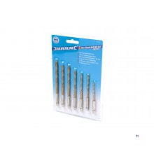 Silverline 7 pezzi bit - set trapano 3-6,5 mm.
