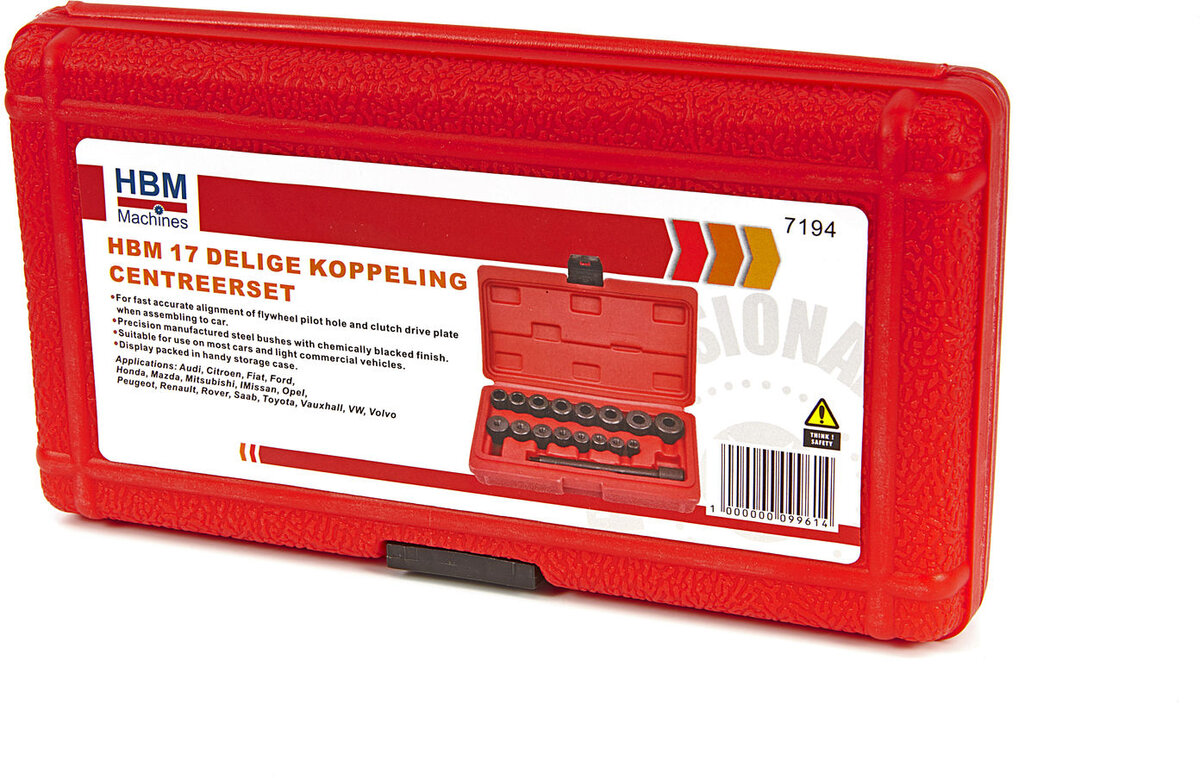 HBM 17 stykke koplingssenteringssett