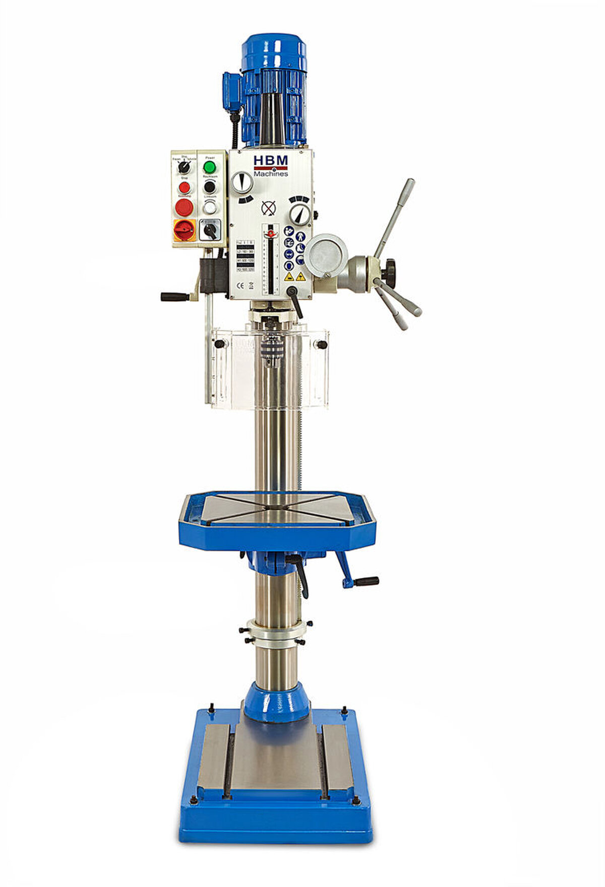 HBM 40 mm. professional gear driven drill press
