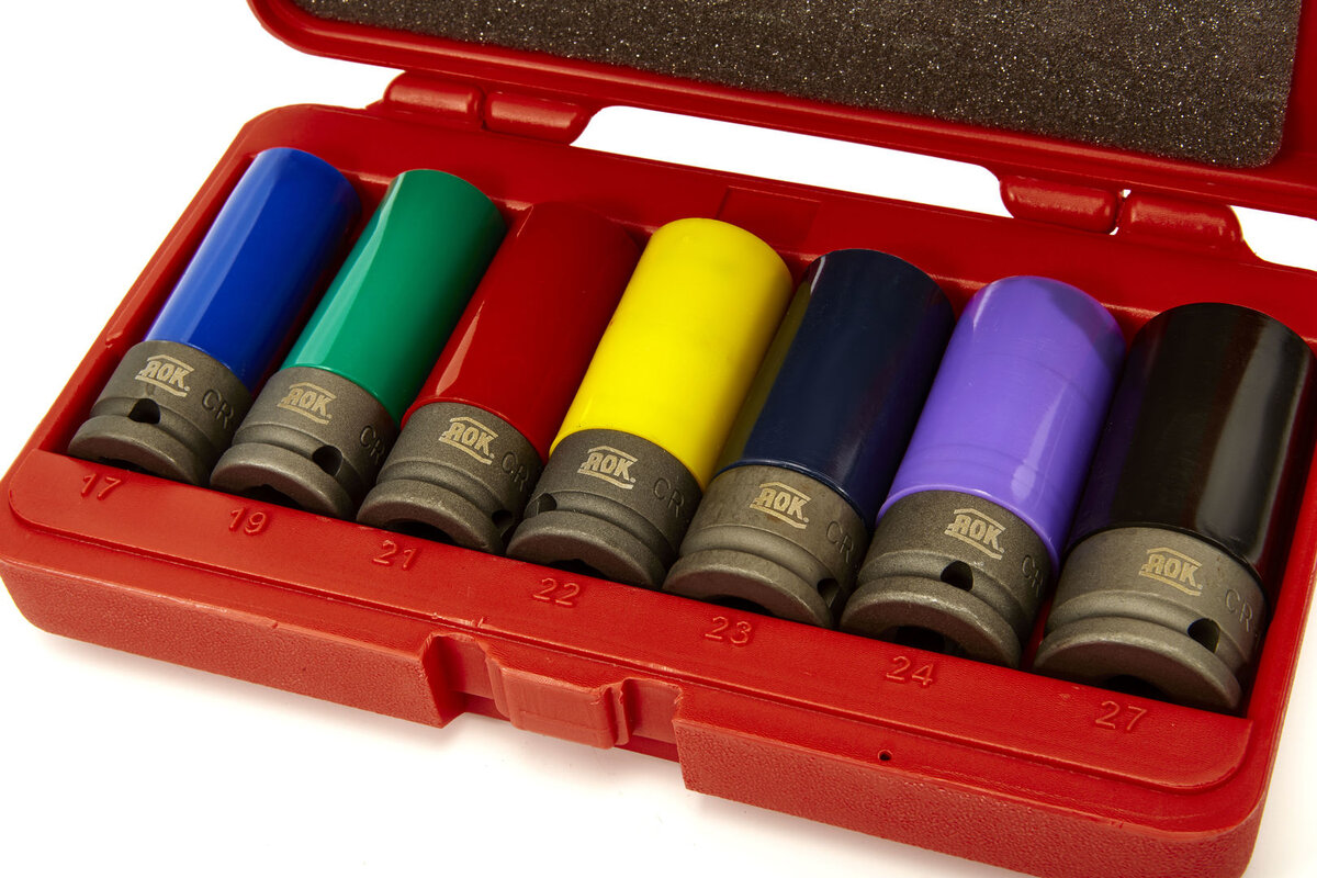 AOK 7 stykke Profesjonell 1/2-tommers lang strømuttak