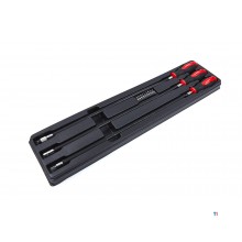 HBM 3 stykke lang fleksibel skruetrekkersett HBM 3 stykke lang fleksibel skruetrekkersett