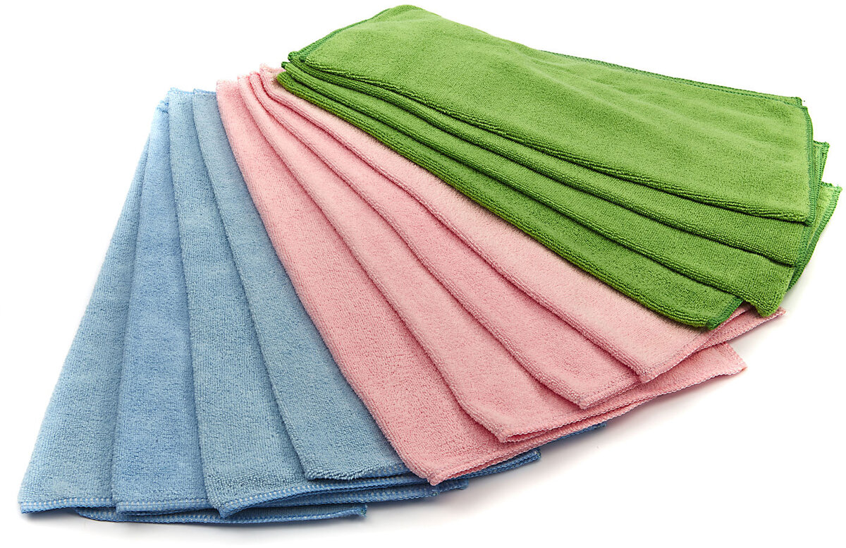 HBM 12-delt sett med rengjøring håndklær