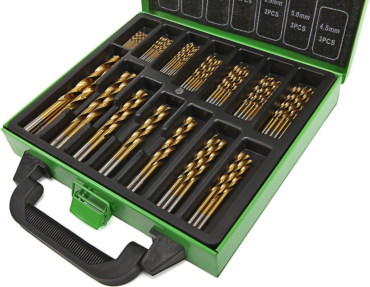 HBM 99 stykke HSS - Tinnbelagt boresett