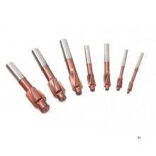 HBM 7-stykke HSS - 5% kobolt Inbus-tennskrue sett