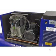 Michelin 10 PK 500 Liter Gedempte Compressor MCXD 988/500 N MET DROGER