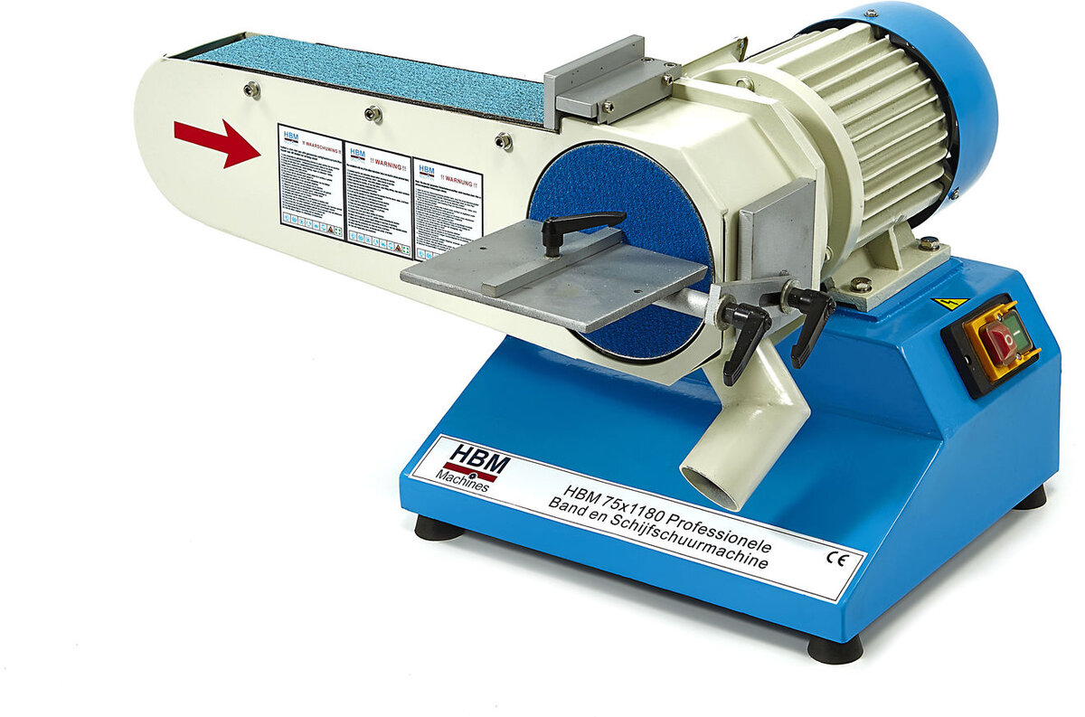 HBM 75 x 1180 profesjonell belte- og skivester HBM 75 x 1180 profesjonell belte- og skivester