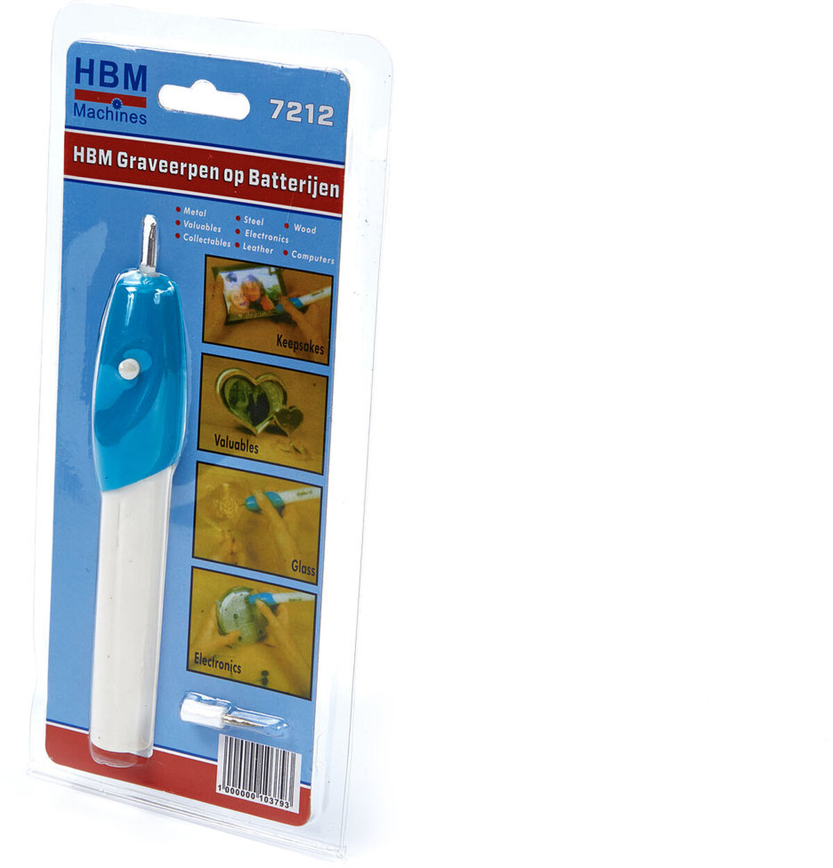 HBM Graveringspenn på batterier