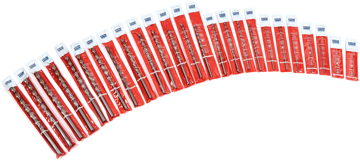 Hbm hss metallborr extra långa