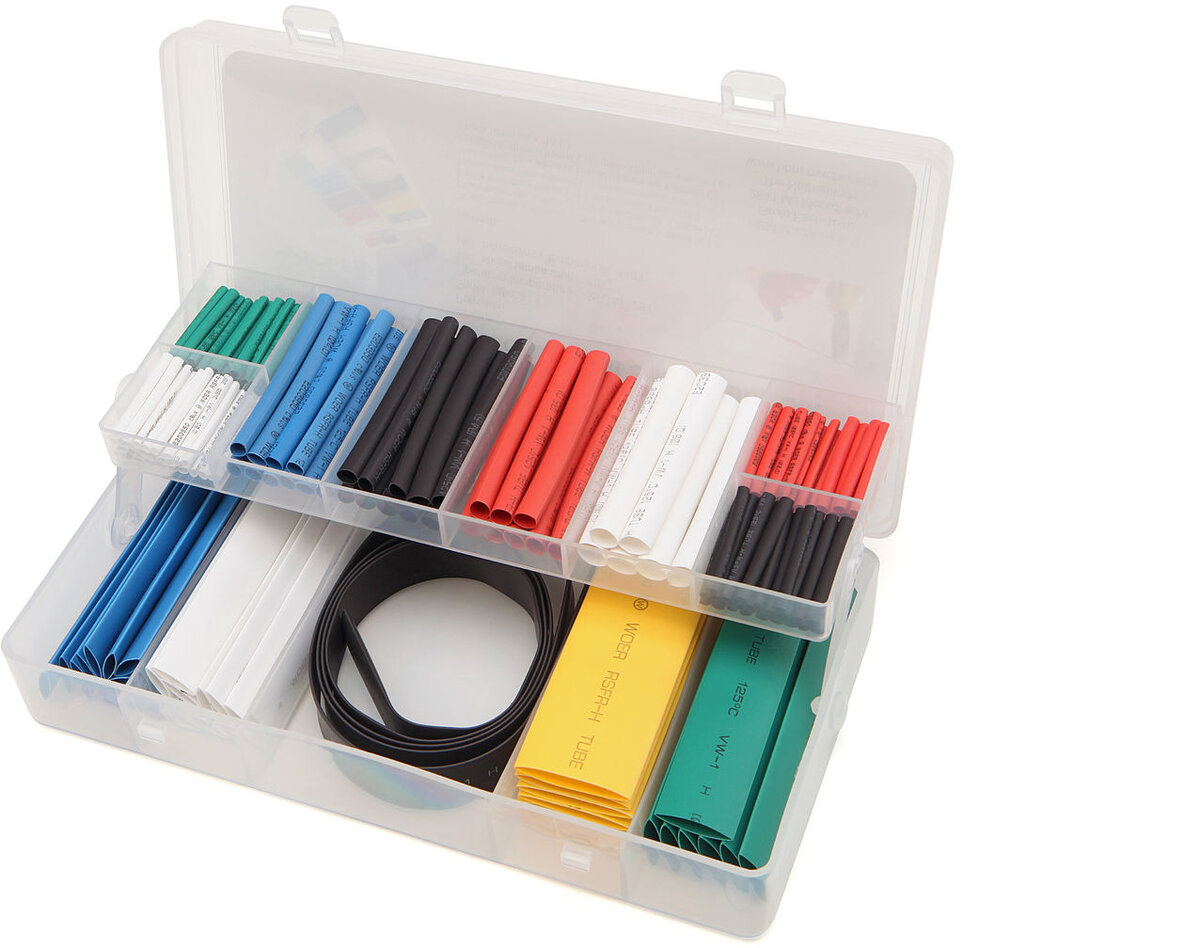 HBM 171 Piece Shrink Tubing Assortment HBM 171 Piece Shrink Tubing Assortment