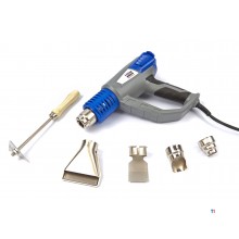 HBM Justerbar Hot Air Gun Deluxe 2000 Watt inkludert 6 tilbehør