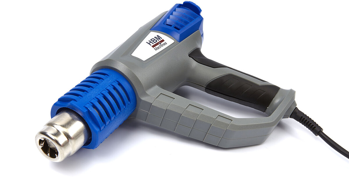 HBM Justerbar Hot Air Gun Deluxe 2000 Watt inkludert 6 tilbehør
